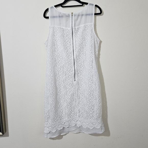 Ellen Tracy Eyelet Lace Dress - Picture 2 of 5